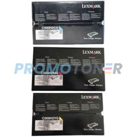 Lexmark C500 Toner CMY High Yield Pack of 3