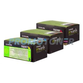 Lexmark 702X Toner CMY Pack of 3