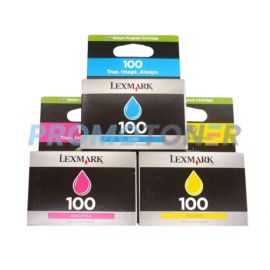 Lexmark 100 Ink CMY Pack of 3