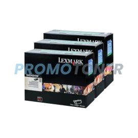 Lexmark T644 Corp Toner Black 21K 3 Pack