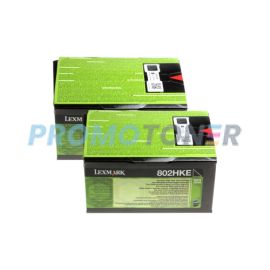 Lexmark 802HKE Corp Toner Black 4K 2 Pack