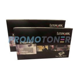 Lexmark X746 Toner Cartridge Black High Yield Pack Of 2