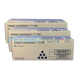 Ricoh Type 1190 Toner Cartridge Black Pack Of 3