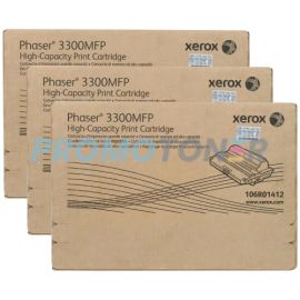 Xerox Phaser 3300 Toner Black 8k 3 Pack