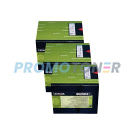 Lexmark 802XE Corp Toner Black RP 3 Pack