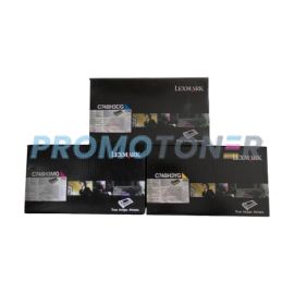 Lexmark C748 Corporate Toner Cartridge CMY Pack of 3