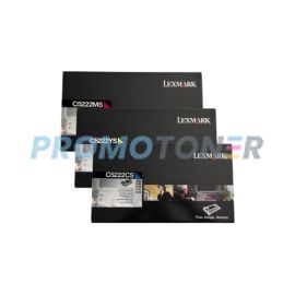 Lexmark C522 Toner CMY Pack of 3