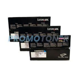 Lexmark C500 Toner CMY Pack of 3