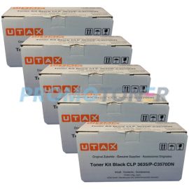 Utax CLP3635 Toner Cartridge Black Pack Of 5