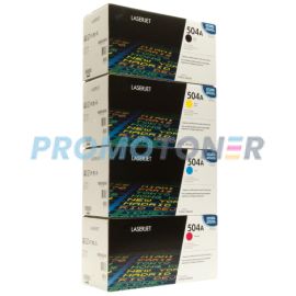 HP 504A Toner CMYK Pack of 4