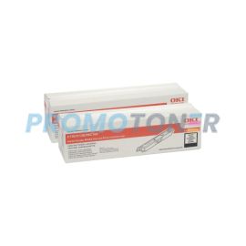 Oki C110/C130/MC160 Toner Black 2 Pack