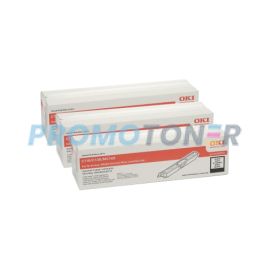 Oki C110/C130/MC160 Toner Black 3 Pack