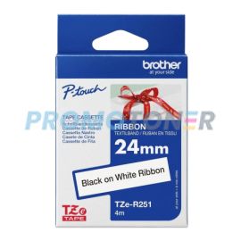 BROTHER TZE-R251 BLACK ON WHITE TAPE CASSETTE FOR PT-1130
