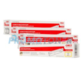 Oki C3300 C3400 C3450 C3600 Toner CMYK Pack of 4