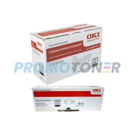 Oki C5800 Toner and Drum Black Pack of 2