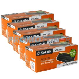 Sagem Lf 3100 Toner Ctg Drum Unit Black High Yield Pack Of 5