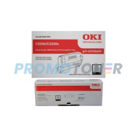 Okidata C-3200 Toner and Drum Black Pack of 2