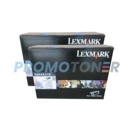Lexmark X654DE Corp Toner Black 2 Pack