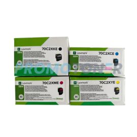 Lexmark 702X-E Corp Toner CMYK Pack of 4