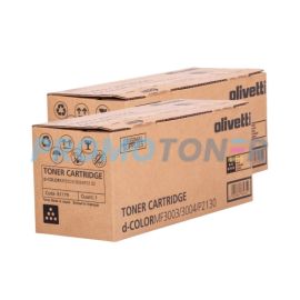Olivetti D-color MF3003 Toner Cartridge Black Pack Of 2