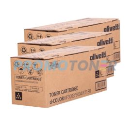 Olivetti D-color MF3003 Toner Cartridge Black Pack Of 3
