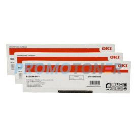 Okidata MB491 Toner Cartridge Black Pack Of 3