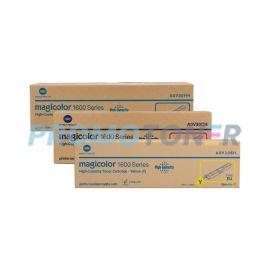 Konica Minolta Magicolor 1600 Toner CMY High Yield Pack of 3