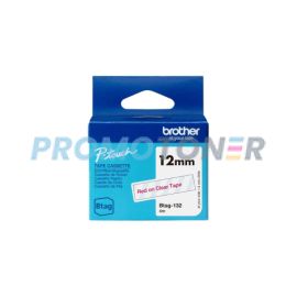 BROTHER BTAG-132 ROSSO SU CHIARO ETICHETTE PER BTAG PT-N10