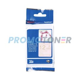 BROTHER TZE-RE34 GOLD ON PINK TAPE CASSETTE FOR GL-100
