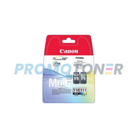 CANON PG-510 CL-511 2970B010 NERO/COLORE INCHIOSTRO - 244 PAGINE A COLORI PER PIXMA IP2702
