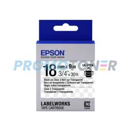 EPSON LK-5TBN NERO SU CHIARO ETICHETTE PER LABELWORKS LW 600P